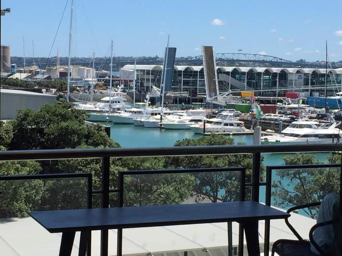 Ferienwohnung Luxury Waterfront Nest Above Viaduct Harbour Auckland Exterior foto
