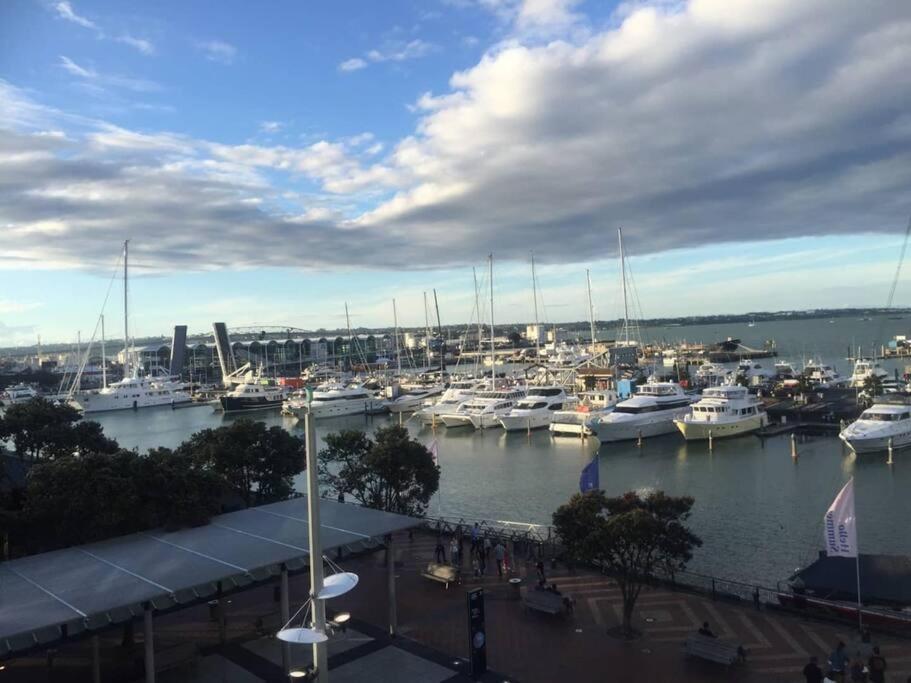 Ferienwohnung Luxury Waterfront Nest Above Viaduct Harbour Auckland Exterior foto