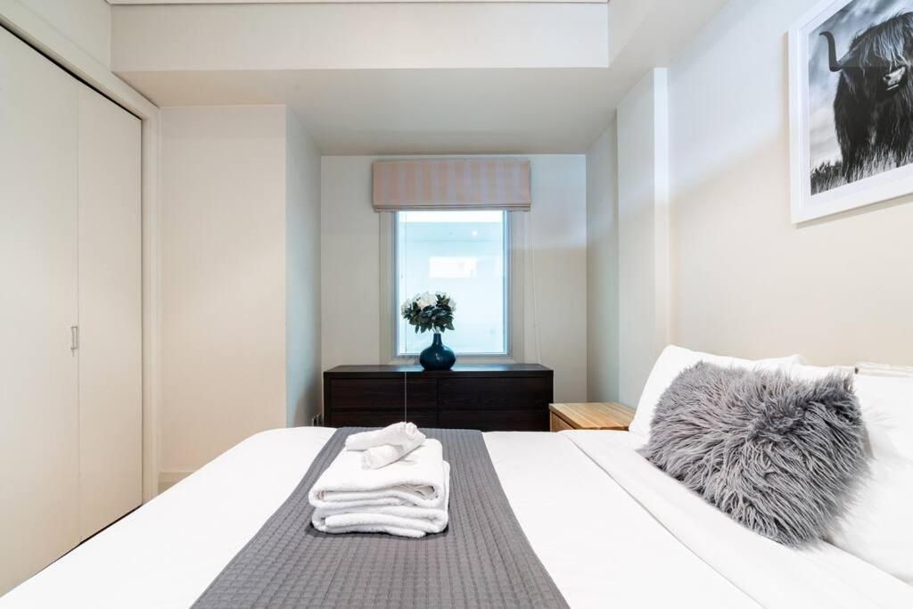 Ferienwohnung Luxury Waterfront Nest Above Viaduct Harbour Auckland Exterior foto